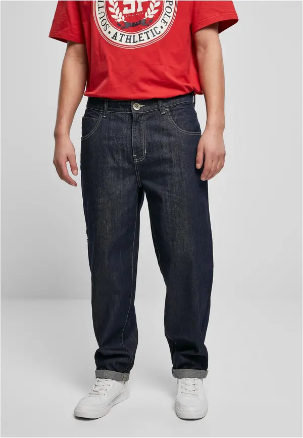 Southpole Men's Embroidery Jeans Navy Blue