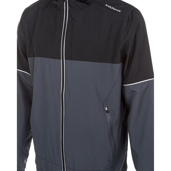 Endurance Men's Endurance Verbol Running Jacket W/Hood India Ink M