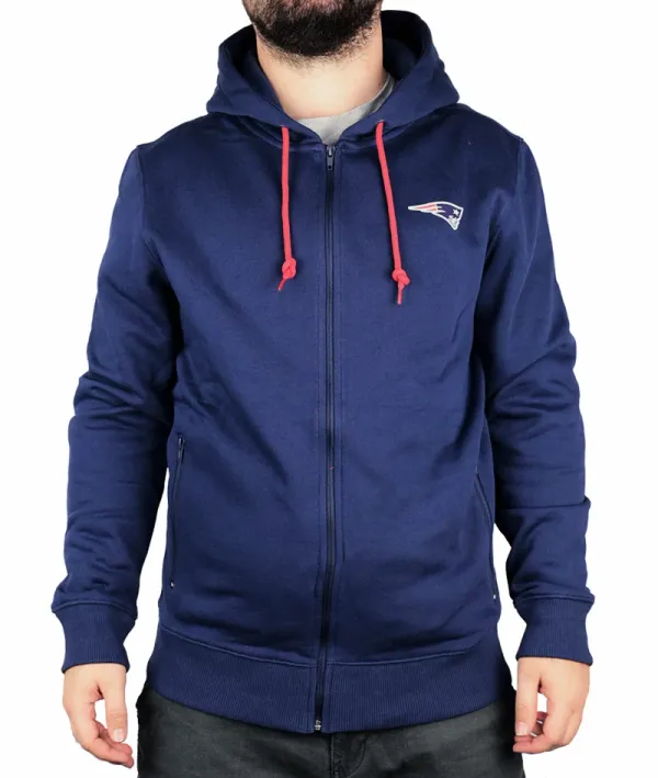 Fanatics Men's Fanatics Oversized Split Print Zip Thru Hoodie NFL New England Patriots, M