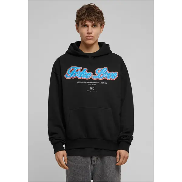 Mister Tee Men's F*ke L*ve Ultra Heavy Oversize Sweatshirt - Black