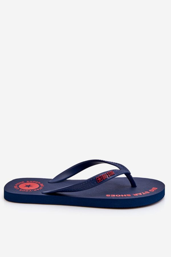 BIG STAR SHOES Men's Flip-Flops Big Star LL174424 Navy Blue