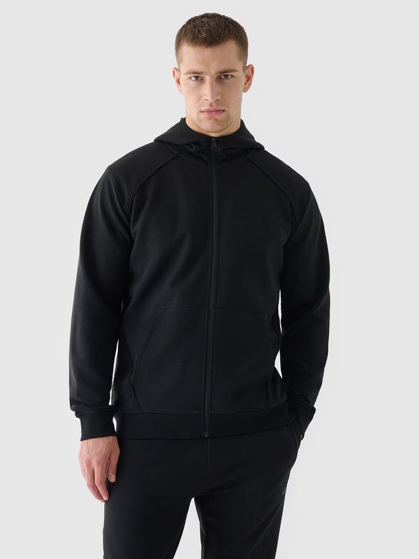 4F Men's Hoodie Zip 4F Black 4FWAW24TSW