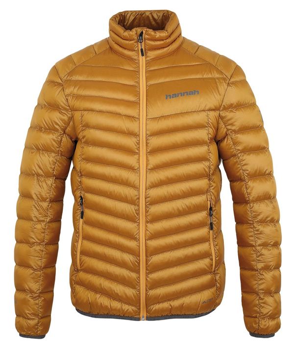 HANNAH Men's insulated down jacket Hannah ADRIUS golden yellow stripe