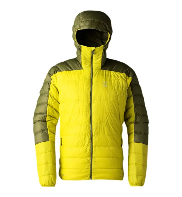 Haglöfs Men's jacket Haglöfs L.I.M Down hood Aurora/Olive green