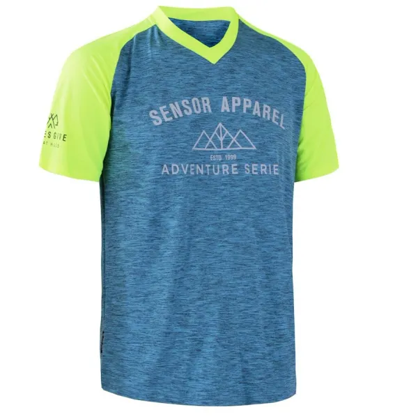 Sensor Men's Jersey Sensor Cyklo Charger Blue/Neon Yellow