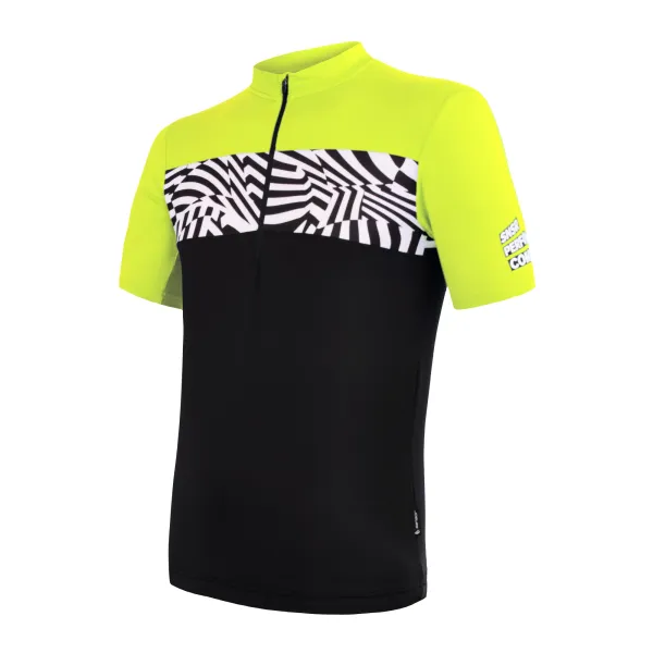 Sensor Men's Jersey Sensor Cyklo Miles Black/Neon Yellow