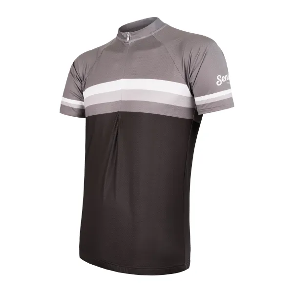 Sensor Men's Jersey Sensor Cyklo Summer Stripe Black/Grey