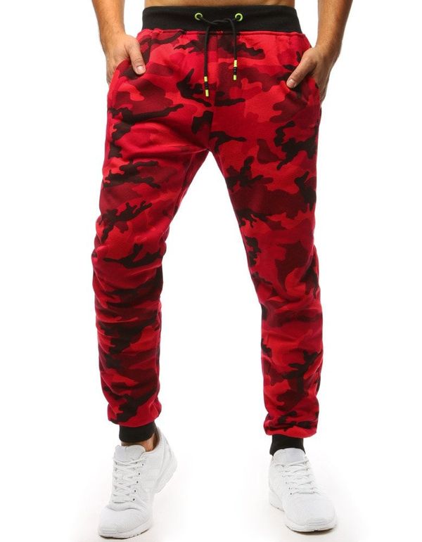 DStreet Men's Jogger Sweatpants Camo-Red Dstreet