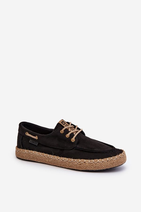 BIG STAR SHOES Men's lace-up espadrilles Big Star black