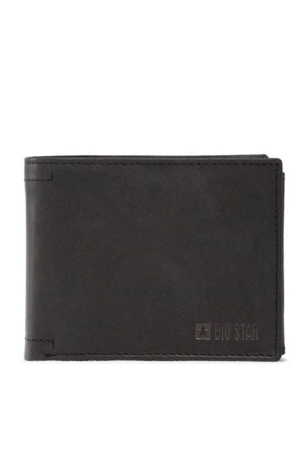 BIG STAR SHOES Men's Leather Wallet Big Star Black