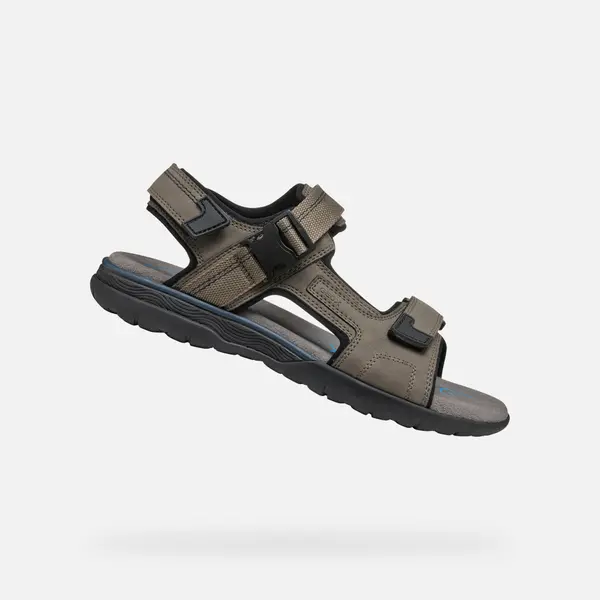 GEOX Men's light grey sandals Geox Spherica EC5 - Men
