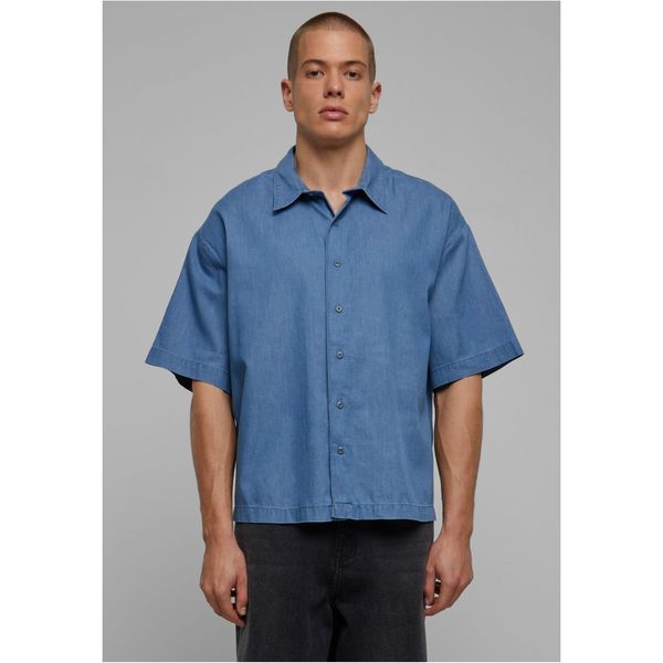 Urban Classics Men's Lightweight Denim Shirt - Blue
