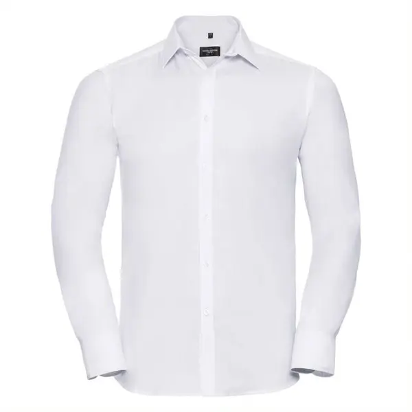 RUSSELL Men's Long Sleeve Herringbone Shirt Russell