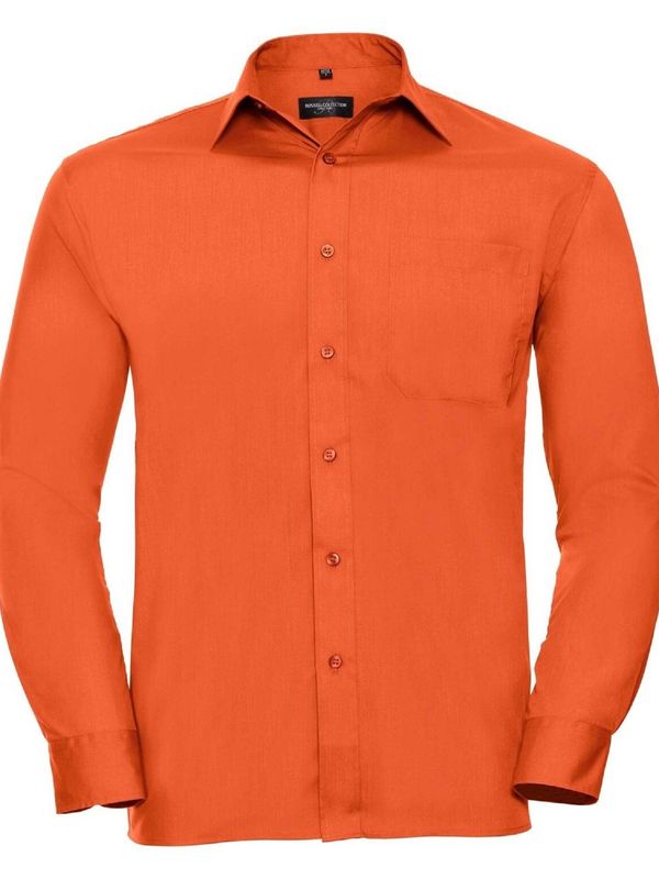 RUSSELL Men's long sleeve polycotton shirt R934M 65/35 115g/110g