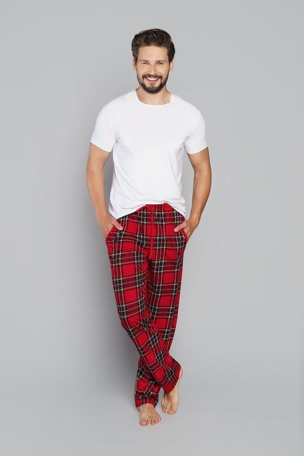 Italian Fashion Men's long trousers Narwik - print