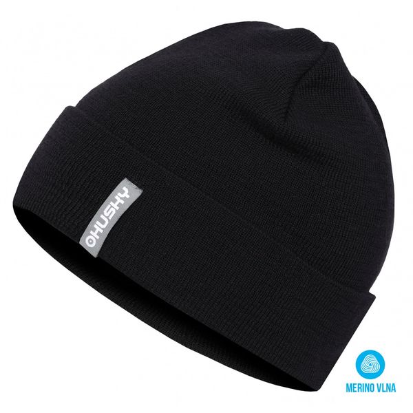 HUSKY Men's merino beanie HUSKY Merhat 1 black