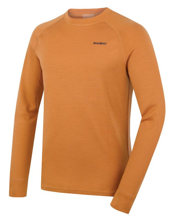 HUSKY Men's merino sweatshirt HUSKY Aron M mustard