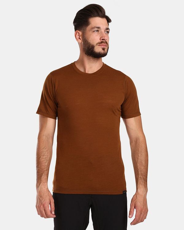 Kilpi Men's merino wool T-shirt Kilpi SLOPER-M Brown