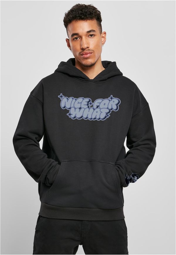 MT Upscale Men's Nice For What ultra Heavy Oversize Hoodie - Black