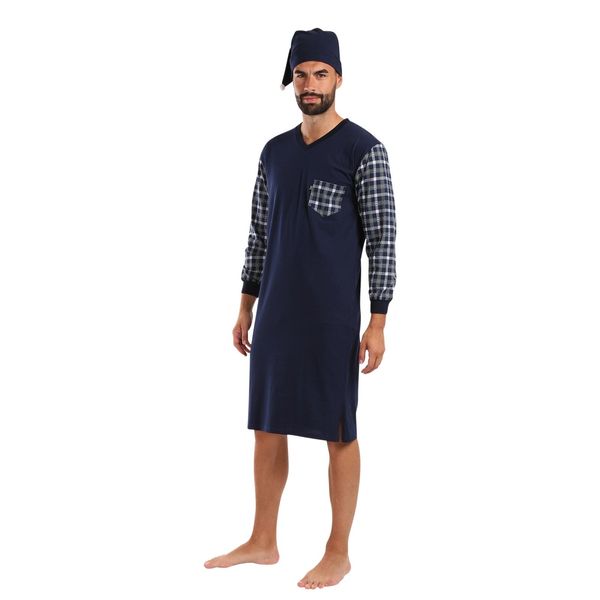 Foltýn Men's nightgown Foltýn dark blue