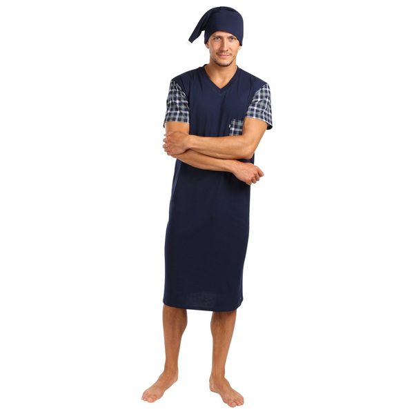 Foltýn Men's nightgown Foltýn dark blue