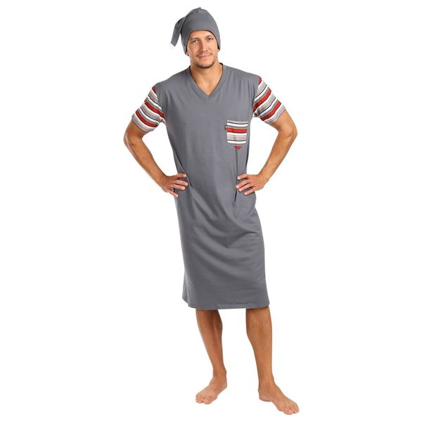 Foltýn Men's nightgown Foltýn grey oversized