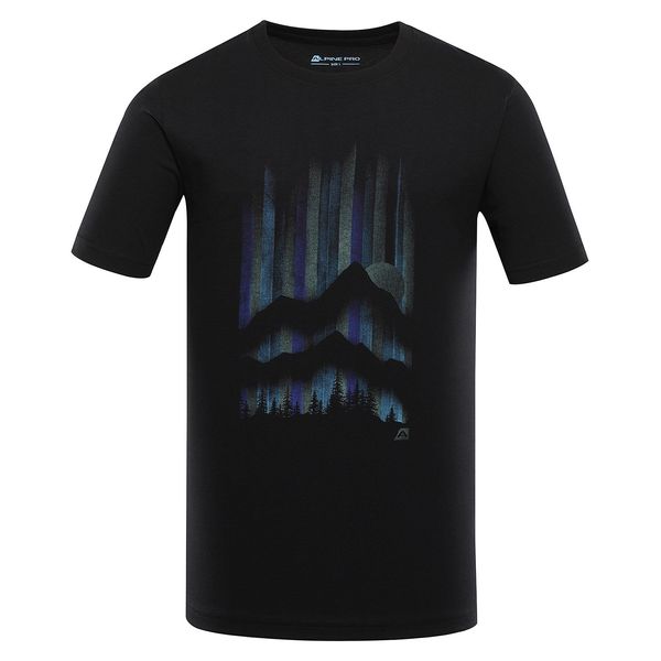 ALPINE PRO Men's organic cotton T-shirt ALPINE PRO EKK black pc variant