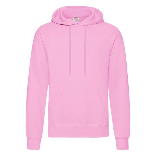 Fruit of the Loom Men's Pink Hooded Sweat Fruit of the Loom