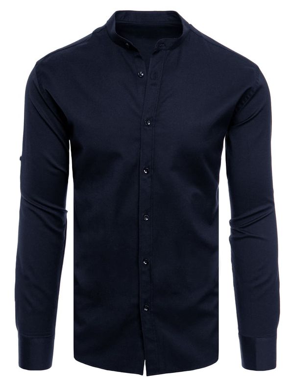 DStreet Men's Plain Navy Blue Dstreet Shirt