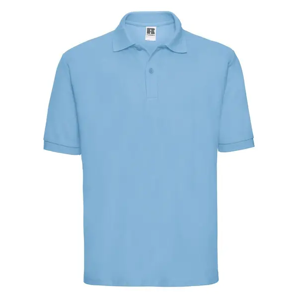 RUSSELL Men's Polycotton Polo Russell Blue T-Shirt