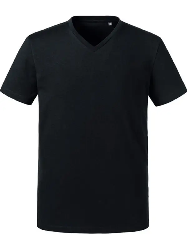 RUSSELL Men's Pure Organic V-Neck Russell T-Shirt