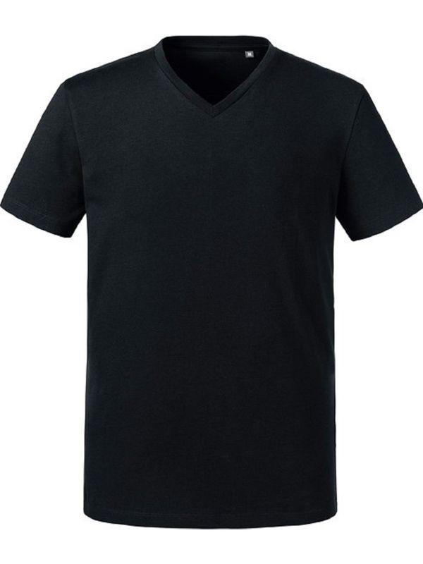Russell Athletic Men's Pure Organic V-Neck Russell T-Shirt