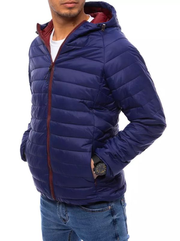 DStreet Men's Quilted Transition Jacket dark blue Dstreet