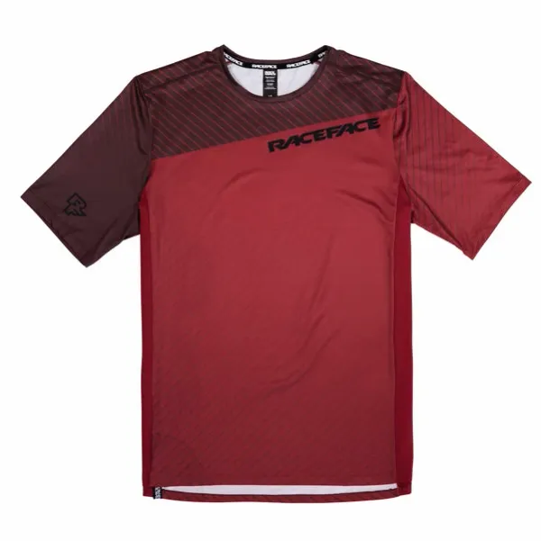 Race Face Men's Race Face INDY SS Dark Red Cycling Jersey