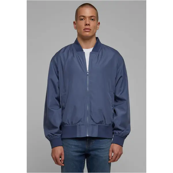 Urban Classics Men's Recycled Bomber Jacket - Blue