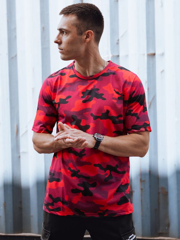 DStreet Men's Red Camo T-Shirt Dstreet