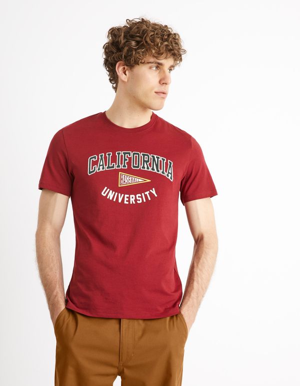 Celio Men's Red T-shirt Celio California