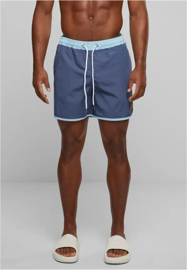 Urban Classics Men's Retro Swimwear - Blue