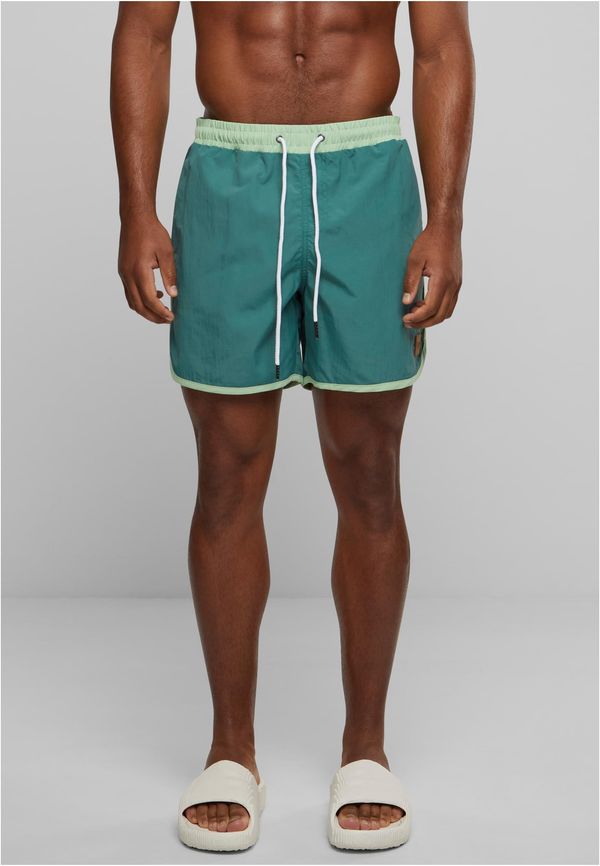 Urban Classics Men's Retro Swimwear - Green