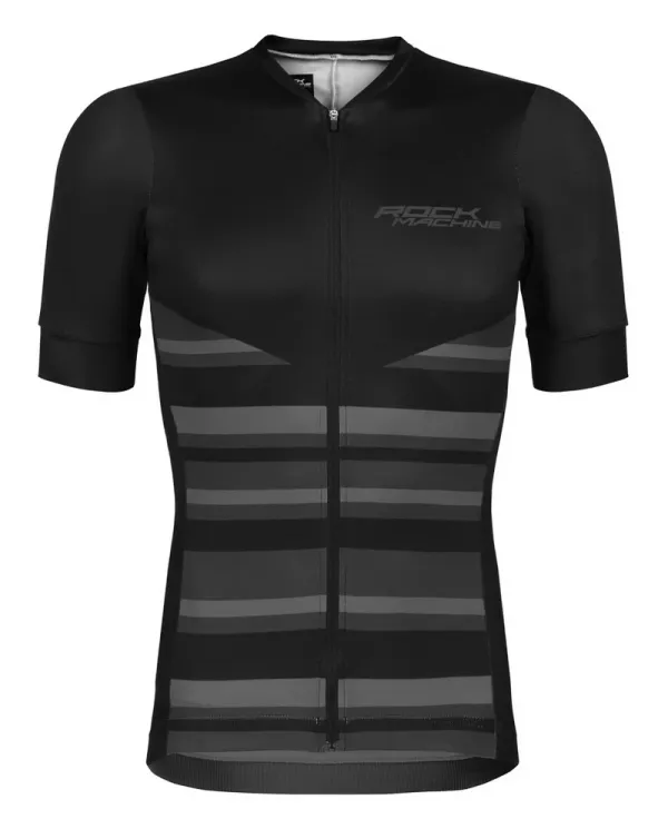 Rock Machine Men's Rock Machine MTB/XC Cycling Jersey - Black/Grey