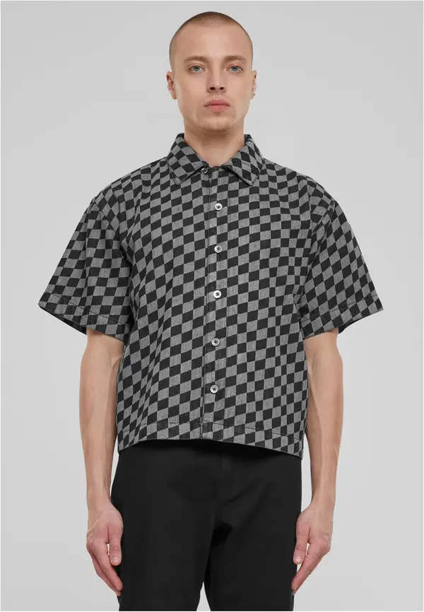 Urban Classics Men's shirt with print - black
