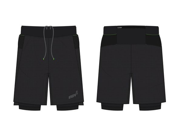 Inov-8 Men's Shorts Inov-8 Trailfly Ultra 7" 2in1 Short Black