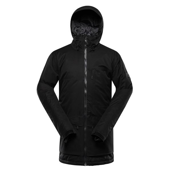 ALPINE PRO Men's ski jacket with ptx snow membrane ALPINE PRO GARG black