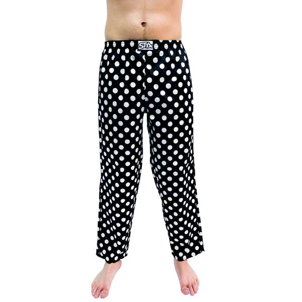 STYX Men's sleep pants Styx polka dots