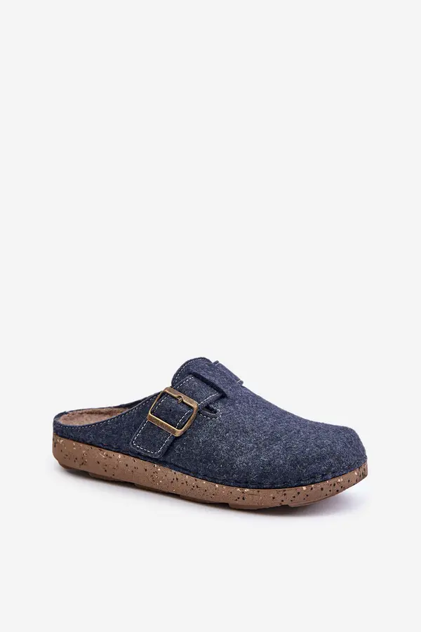 Inblu Men's slippers with buckle profilactic slippers Inblu blue