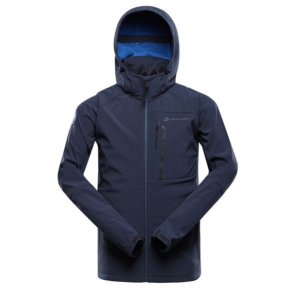 ALPINE PRO Men's softshell jacket ALPINE PRO HOOR mood indigo