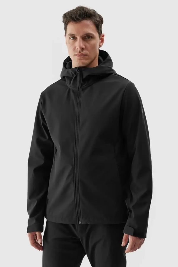 4F Men's Softshell Jacket With Hood 4F Black 4FWAW24TSO