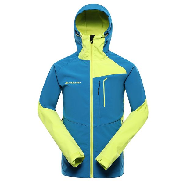 ALPINE PRO Men's softshell jacket with membrane ALPINE PRO ESPRIT mykonos blue