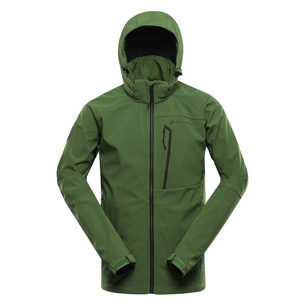 ALPINE PRO Men's softshell jacket with membrane ALPINE PRO HOOR treetop