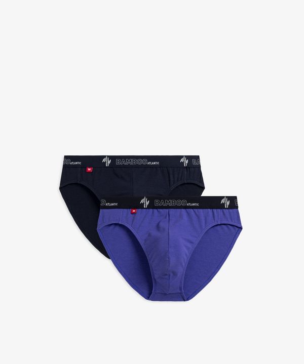 Atlantic Men's Sports Briefs ATLANTIC 2Pack - Navy Blue/Purple